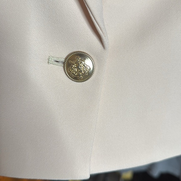 NWOT J. Crew Cropped Blazer in City Crepe Raw Cashew Size 4 - Picture 4 of 11